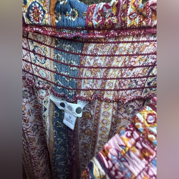 Three Dots Casual Boho Wide Leg Comfy Bohemian Elastic Waist Pants - Picture 14 of 14